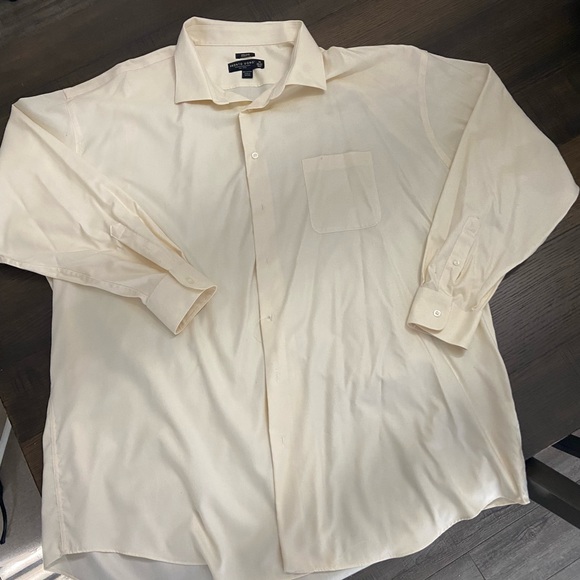 Big & Tall Shirt by PRONTO UOMO / Size: 20 - 36/37 TALL 100% Cotton / NON IRON - Picture 4 of 5